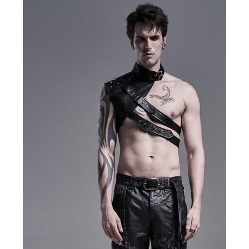 PUNKRAVE Merns Punk One Shoulder Arm Armor Steampunk Handsome Retro Halloween Coslay Arm Accessories