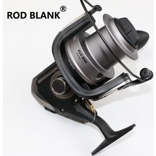 Blank Rod Spinning Fishing Reel 7 +1 Bearings 4.1:1 Gear Ratio ECD8000
