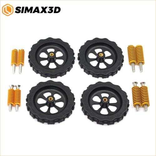 SIMAX3D 4PCS Hand Twist Leveling Nut 60mm + Hot Bed Spring + M4X35mm Screws for CR-10 CR-10s Ender 3 Ender 3 Pro Ender 5 Printer