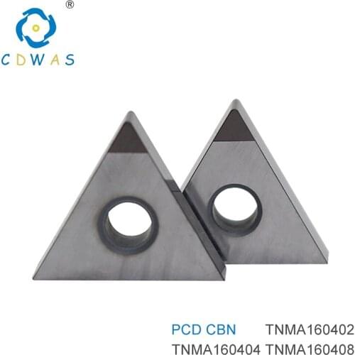 TNMA160402 TNMA160404 TNMA 160408 PCD CBN Diamond Cubic boron nitride Plate Inserts External Turning Tool Blade CNC Lathe Tools