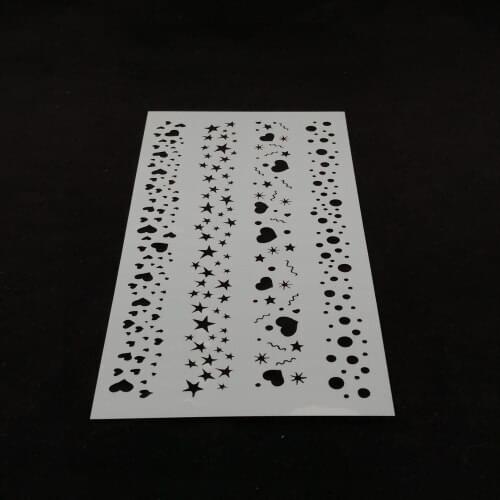 Love star Layering Stencils Drawing Color Spray stencil DIY Scrapbook photo album Decorative Embossing DIY Card Crafts