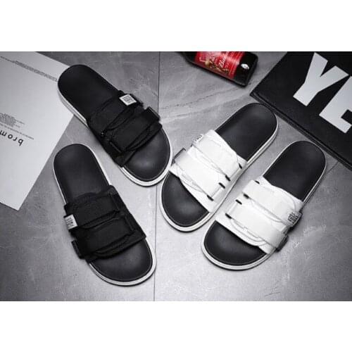 Outdoor unisex men and women slides fashion summer mens slide, casual slippers beach shoes HOOk&LOOP