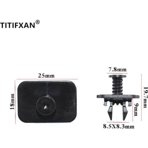 10PCS Car rear bumper deflector screws plastic fasteners clip for Volkswagen Passat Bora Golf 7 Magotan B8L Touran Tiguan