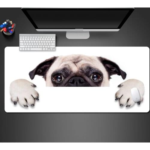 Vivid Hot Pug Dog Mouse Pad High Quality Washable Cute Dog New Design Anti-slip Mousepad Computer Mouse Pad PC Gaming Desk Mats