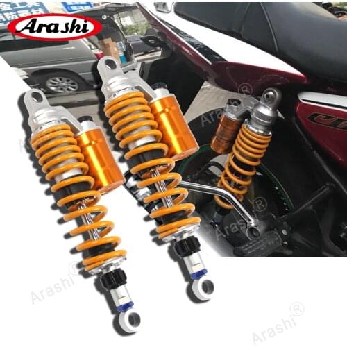 Arashi Motorcycle Rear Suspension For SUZUKI GSX 400 Inazuma 1997 1998 1999 2000 Nitrogen Air Shock Absorber Nitrogen Charged