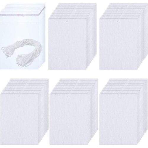 100 Pieces Sublimation Air Freshener Blanks DIY Air Freshener Scented Sheets Blank Car Pressed Felt Blanks