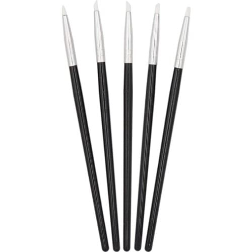 5pcs Dental Resin Brush Pens Dental Shaping Silicone Tooth Tool For Adhesive Composite Dental Shaping Dentistry Laboratory Tools