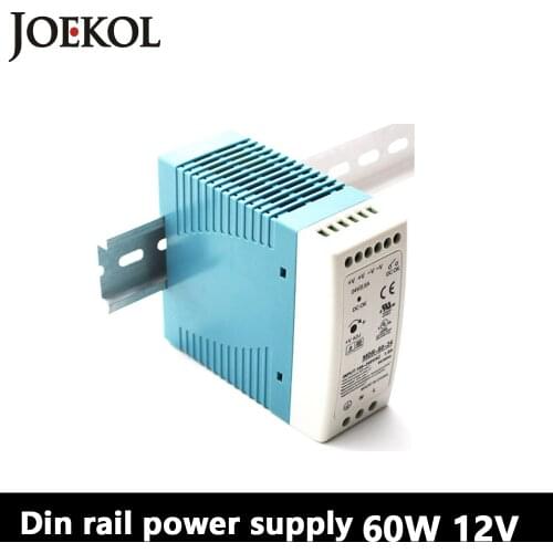 MDR-60 Din Rail Power Supply 60W 12V 5A,Switching Power Supply AC 110v/220v Transformer To DC 12v,ac dc converter