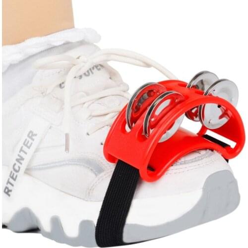 Box Drum Bell Kahun Drum Companion Djembe Accompaniment Musical Instrument Foot Bell Plastic Double Row Foot Rattle Dropping Hot