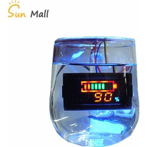 DC6-120V Waterproof electricity / voltage / temperature three-in-one table Vehicle multi-function meter