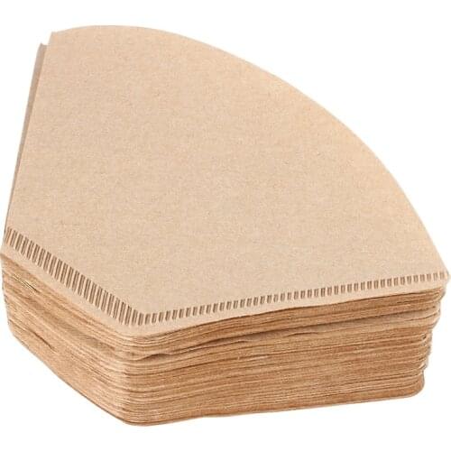 100pcs/Set Coffee Filters Serving Paper For Coffee Machine Filter Paper Unbleached Coffee Cones Cups Cake Cup Coffee Paper