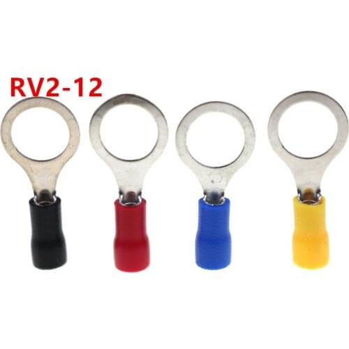RV2-12 Ring insulated terminal Cable Wire Connector suit 1.5-2.5mm cable Crimp Terminal RV2-12 RV