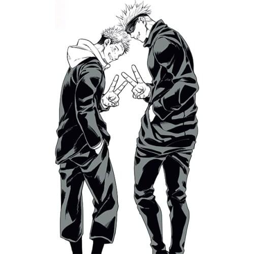 Personality Jujutsu Kaisen Car Sticker Body for Car Occlusion Camper Air Conditioner Waterproof Scratch Decals Apply To Car Door