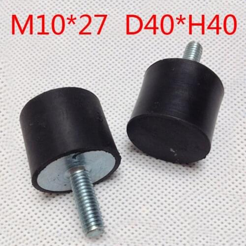 M10 Male Thread 40x40mm VE flat-end Rubber Vibration Silentblock rubber damper rubber buffer Air compressor engine, water pump