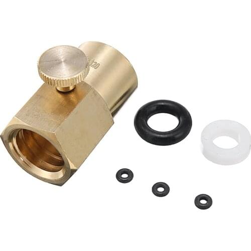 New Brass Soda Stream Cylinder Adapter Co2 Refill Adapter Adaptor TR21-4 To CGA320 Connector Tool Parts