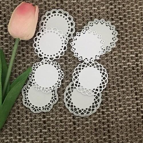 Embossing Round Lace Design Cutting Dies For Scrapbooking Album Folder Craft Die Cuts Cards Decoration