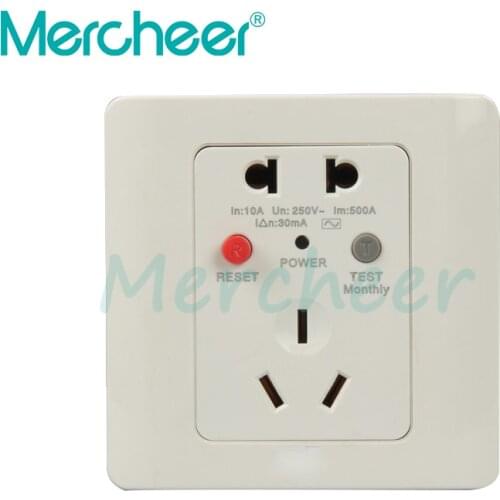 86 Type 230V 16A Electricity Shock Proof Leakage Protection Socket