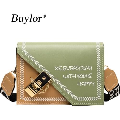 Buylor Crossbody Bag for Women Letter Printed Shoulder Bags Casual Handbag Fashion Purse stylish Totes