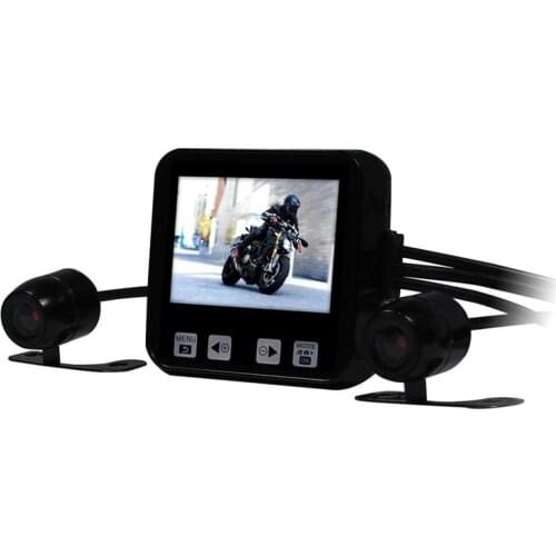 New 2.0" Screen Touch Key C6 Car Dual Lens Motorcycle DVR Camera Video Recorder Support GPS and G-sensor