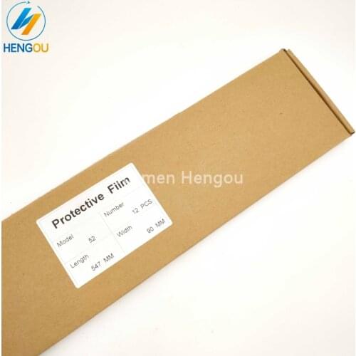 1 Box 12pieces GTO52Fountain protective film 54.8x9 and 4 pieces button 8*8*4 ,4 pieces button12*12*4.5 ,4 pieces button12*12*6