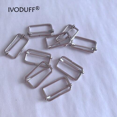 10pcs/lot Metal Slider buckle For Bag Strap, 1 inch Adjust Buckle For DIY Purse Bags