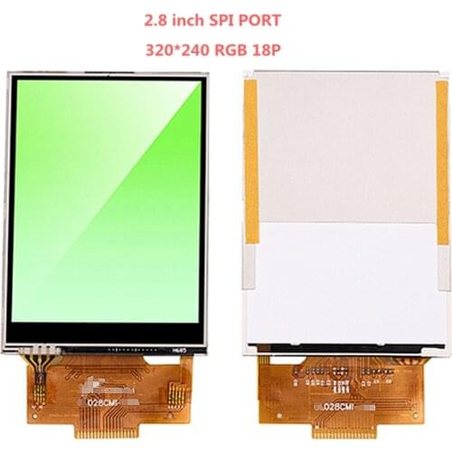 2.8 Inch TFT LCD Module With Touch Panel ILI9341 Driver 240(RGB)*320 SPI Serial Interface New Display 18p Raspberry Pi 3c Device