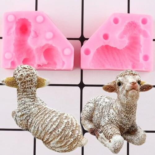 3D Sheep Silicone Soap Mold Candle Polymer Clay Molds Fondant Cake Decorarting Tools DIY Baking Candy Chocolate Gumpaste Mould