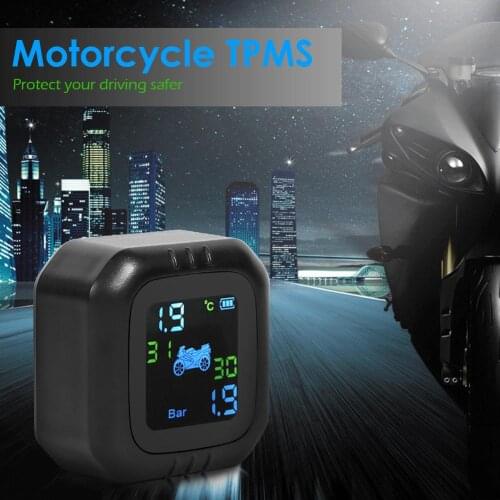 Motorcycle TPMS Tire Pressure Wireless Monitor External Pressure Sensors MGO3