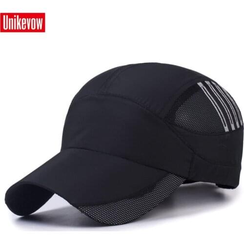 Unikvow Unisex baseball caps motorcycle cap golf hat quick dry men women casual summer hat Mesh patchwork cap free shipping