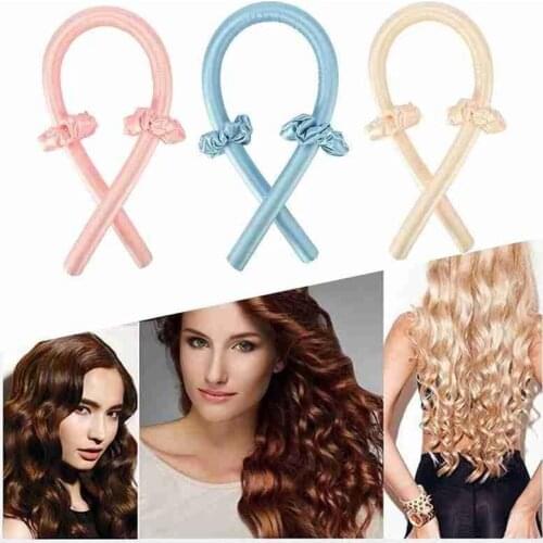 Heatless Hair Curler Lazy Curling Rod Headband Silk Curling Ribbon Heat-free Hair Curling Ribbon for Lady Use No Damage
