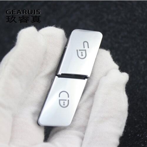 For Mercedes Benz GLA CLA GLK GLE CLS ML GL A B C E class W204 W207 W212 W166 W176 X156 C117 Car Door Lock Switch Button Sticker