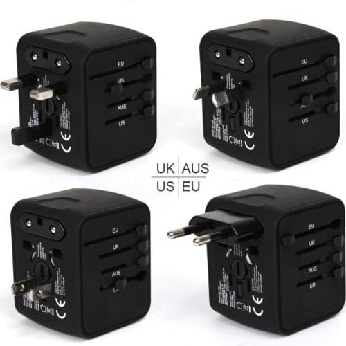 Funfuture UK/EU/AU/Asia us Plug Travel Adapter International Universal Power Adapter3.4A 4 USB Worldwide Wall Charger SL-199D