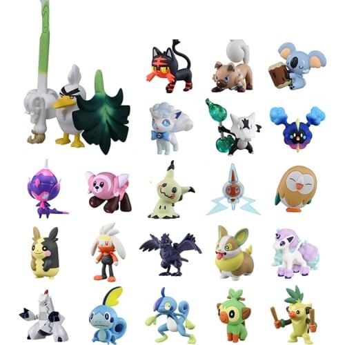 TAKARA TOMY Genuine Pokemon MC Vulpix Mimikyu Komala Sandygast Sobble Scorbunny Morpeko Duraludon Action Figure Model Toys