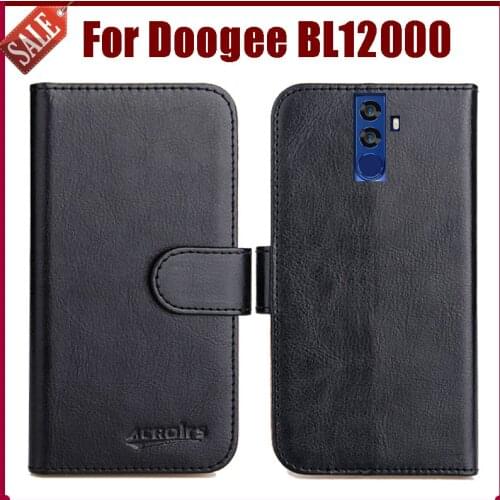 Hot Sale! Doogee BL12000 Case New Arrival 6 Colors High Quality Flip Leather Protective Phone Cover For Doogee BL12000 Case