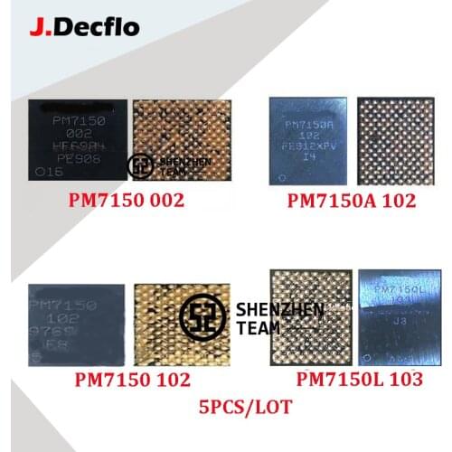 JDecflo 5PCS PMIC PM7150 002 PM7150A 102 PM7150L 103 Power Supply For REDMI K20 XIAOMI NOTE 7 CC9 MI 9T Samsung A80 A805F A715F