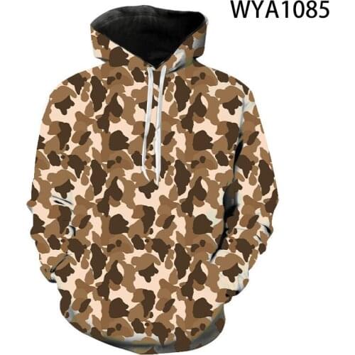 Camouflage Hoodies 2021 New Men Fashion Sweatshirt Male Camo Hoody Hip Autumn Winter Military Hoodie Mens Clothing US/EUR Size