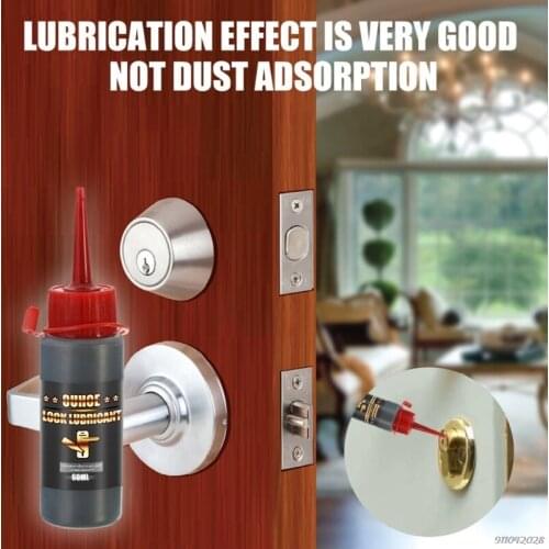 60ml Lock Lubricant Graphite Powder Interior Door Lock Maintenance Graphite Powder For Latches Hinges Sliding Surface Wholesales
