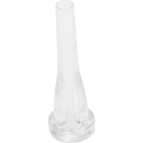 ABS Trumpet Mouthpiece Meg 5C Size for Bach Beginner Musical Trumpet Accessories Parts or Finger Exerciser,White