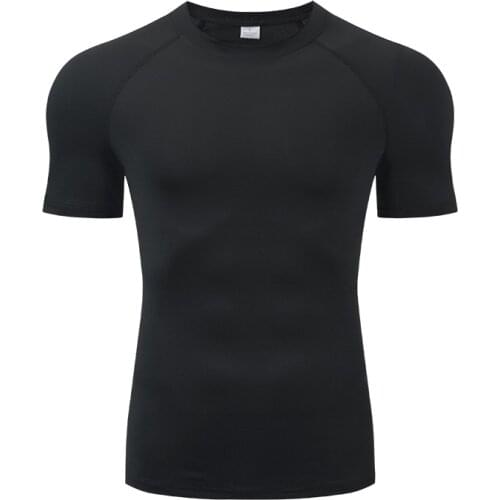 Men Sports Quick Drying T Shirt Compression Underwear Outdoor Running Jogging Clothes Gym Fitness Training Workout Tight Costume