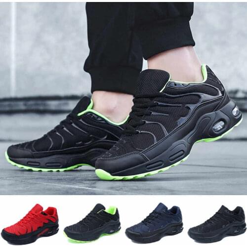Men Running Sneakers Breathable Non-slip Sport Shoes Mens Athletic Trainers Casual Lace-up Jogging Shoes