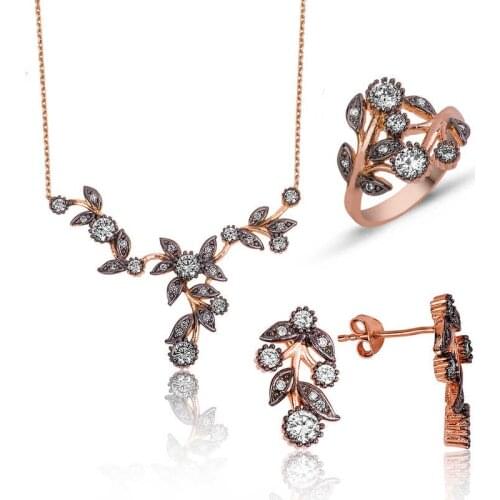 Original silver , Flower Set ,Most Special Jewelry Sets Suitable and Quality Products Types