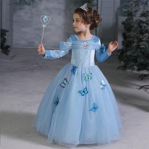 Halloween Girls Dress Cosplay Costume Princess Dress For Girls Fantasy Prom Gowns Carnival Party Childrens Clothing