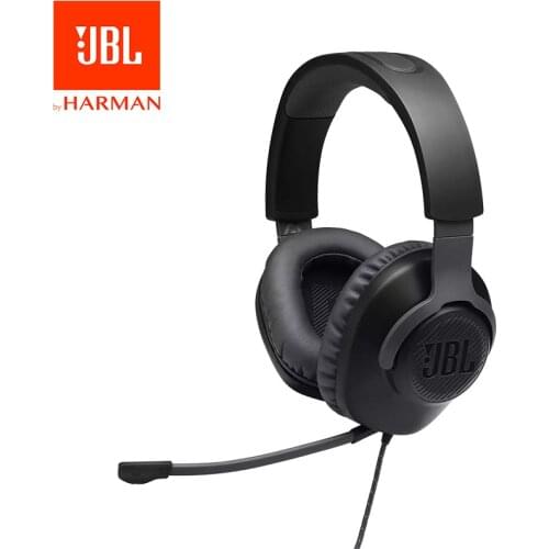 JBL Quantum 100 Wired Over-ear Gaming Headset with a Detachable Mic Gamer Hifi Computer Headset