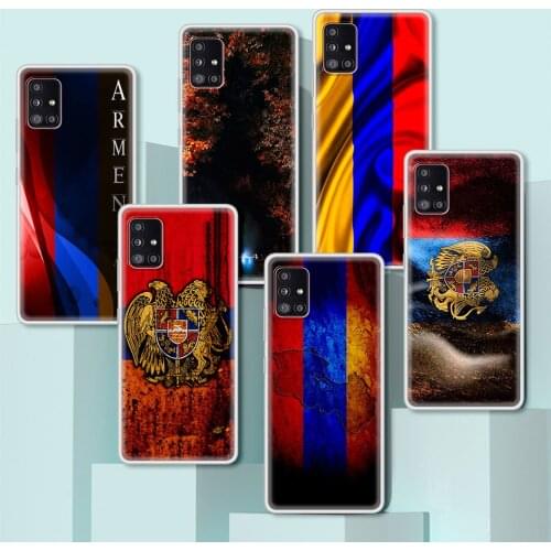 Translucent Case For Samsung Galaxy A51 A71 A21s M51 M30s A41 Phone Cover A31 A11 M31 A12 A02s Soft Capa Armenia Armenians Flag