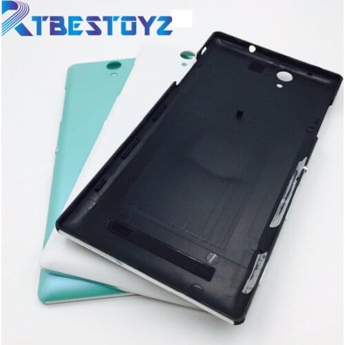 RTBESTOYZ 1Pcs Battery Cover Replacement Parts For Sony Xperia C3 S55T S55U D2533 Rear Battery Door Back Cover Housing