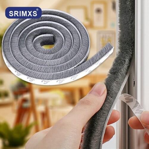 10 meters self adhesive window sealing strip sound insulation band gasket windproof brush strip for assembling