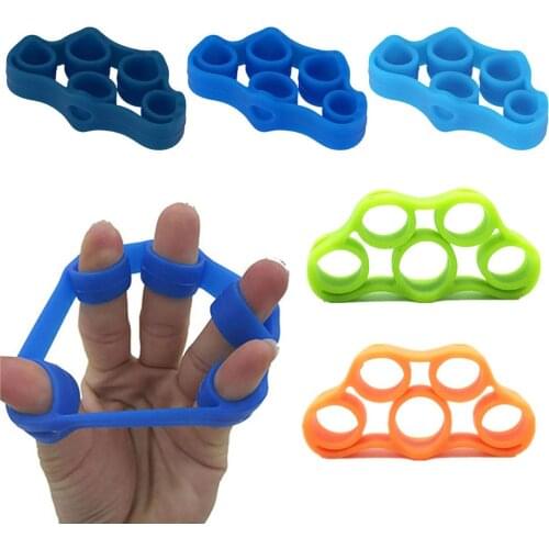 Silicone Finger Gripper Strength Trainer Resistance Band Hand Grip Wrist Yoga Stretcher Finger trainer Exercise Gym Popular