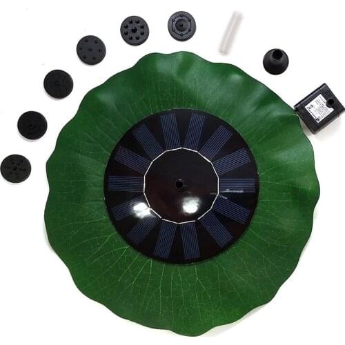 Lotus Leaf Solar Fountain Water Floating Fountain Garden Pool Pond Solar Fountain Solar Fountain Pump Home Outdoor Decoration