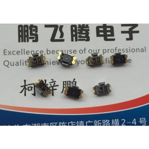 10PCS/lot Original French C&k KSS323G flat-headed tortoise side button, touch reset, camera phone, gold-plated feet