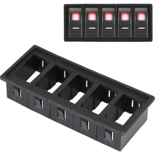 6 Types Rocker Switch Box Car Marine Switch Clip For ARB Carling Panel Holder Housing Assembly DIY Mounting